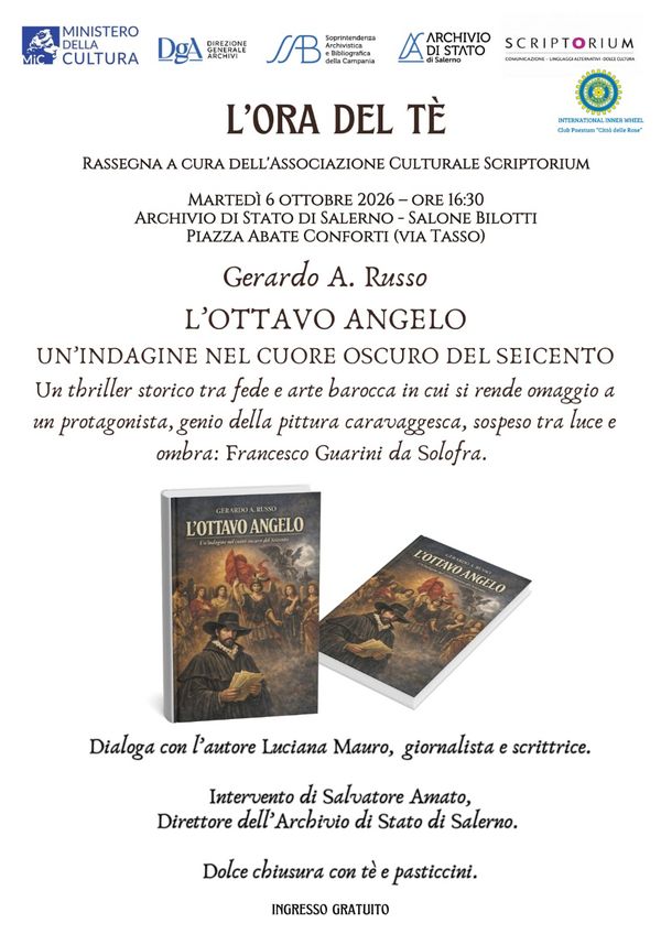 Locandina presentazione libro L'Ottavo Angelo