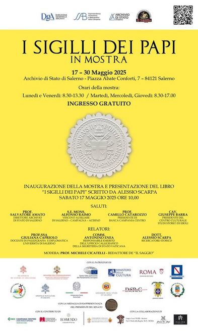 Locandina mostra I Sigilli dei Papi